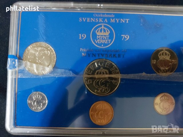 Швеция 1979 - Комплектен сет - 6 монети, снимка 1 - Нумизматика и бонистика - 37791590