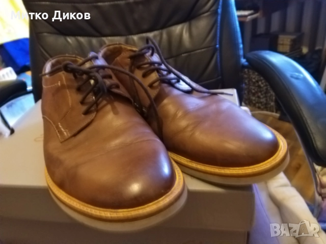 Clarks маркови обувки телешки бокс 61632971 отлични реален номер № 44.5 стелка 29см, снимка 8 - Ежедневни обувки - 52054073