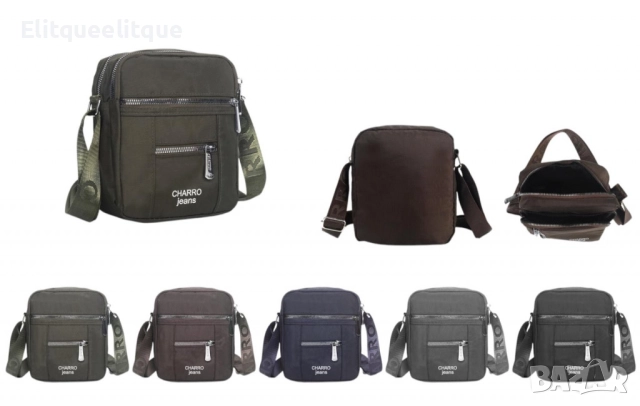 Мъжка чанта през рамо, CHARRO Jeans, компактност и стил в едно, снимка 5 - Чанти - 52187833