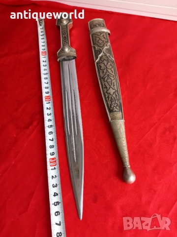 Стара Голяма Черкезка  Кавказка Кама Сребро, Ниело, снимка 7 - Антикварни и старинни предмети - 52488854