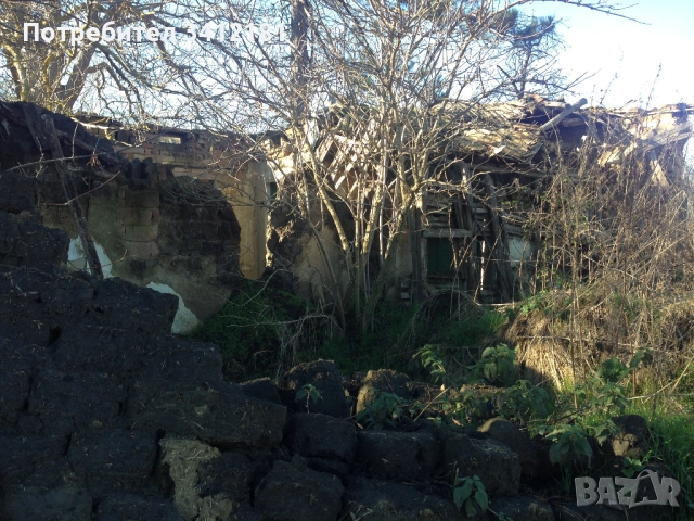 Парцел 1800 кв.м. и къща за основен ремонт в село Красен област Добрич собственик , снимка 4 - Къщи - 52341775