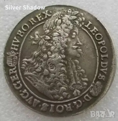 Монета Залцбург 1 Талер 1691 г Леополд I, снимка 1