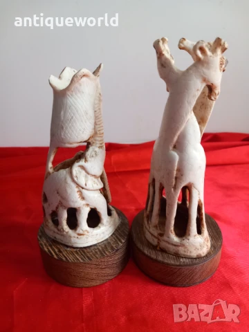 Статуетки СЛОНОВА Кост , Слончета и Жирафи