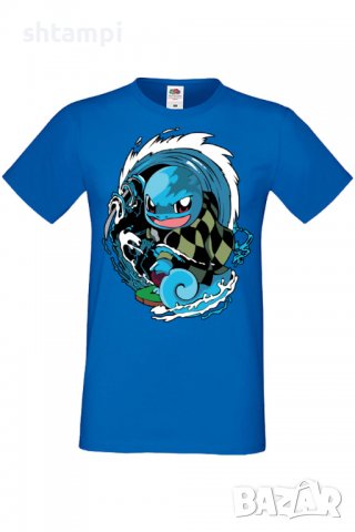 Мъжка тениска Pokemon Squirtle,Анимация,игра,Празник,Повод,, снимка 4 - Тениски - 38122350