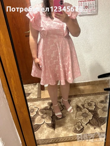 Дамска елегантна рокля , снимка 3 - Рокли - 50687973