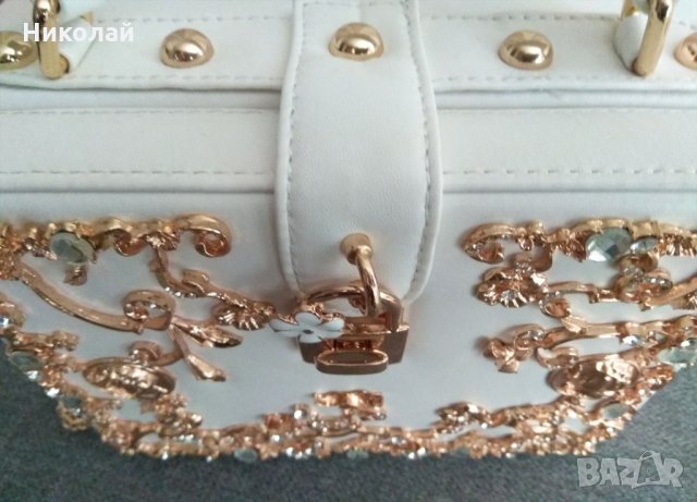 Елегнатна дамска чанта, подарък за жена, чанта за бал или сватба, снимка 4 - Чанти - 27959996