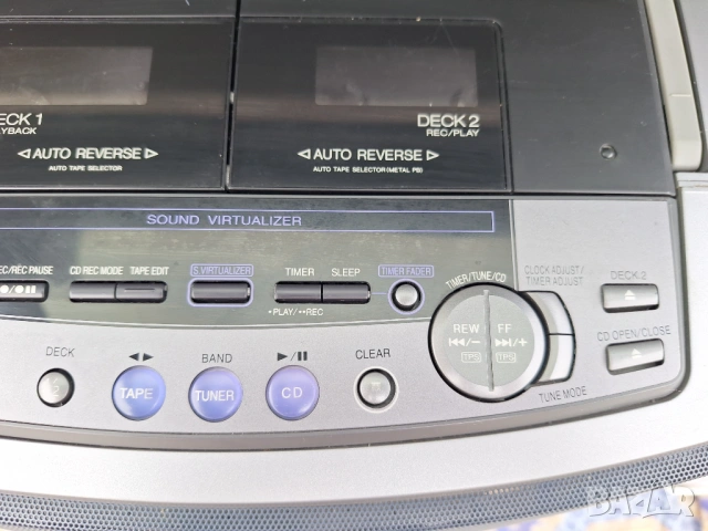 Радио CD Panasonic висок клас касетофон, снимка 4 - Радиокасетофони, транзистори - 53433421