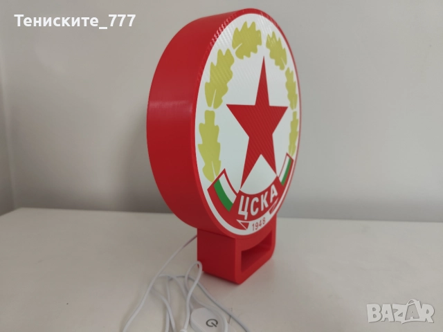 3д лампа ЦСКА, снимка 3 - Настолни лампи - 51813413