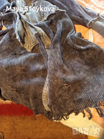 Уникална дълга дамска жилетка с качулка!, снимка 1