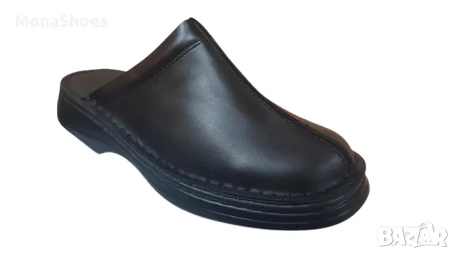 БЪЛГАРСКИ ЕСТЕСТВЕНА КОЖА МЪЖКИ ЧЕХЛИ САБО, снимка 3 - Мъжки чехли - 49636204