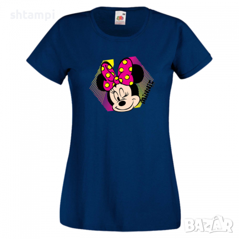 Дамска тениска Minnie Mouse 1 Подарък,Изненада,Рожден ден,, снимка 5 - Тениски - 36530694