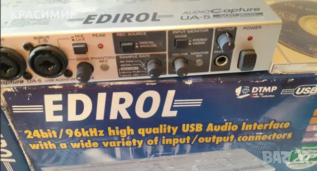 АУДИО КАРТА EDIROL UA 5 Roland, снимка 2 - Ресийвъри, усилватели, смесителни пултове - 49259738