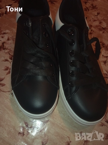 Нови Кожени Дамски Маратонки на Платформа 39, снимка 5 - Маратонки - 52792325