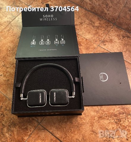 Harman Kardon Soho Wireless Bluetooth Слушалки, Черен, снимка 2 - Bluetooth слушалки - 40815867