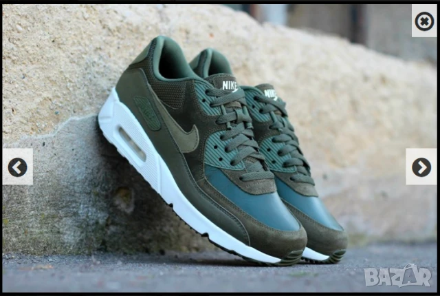  МАРАТОНКИ NIKE Air Max 90 Ultra 2.0 Leather 'Cargo Khaki  номер 39,5-40, снимка 3 - Маратонки - 50570845