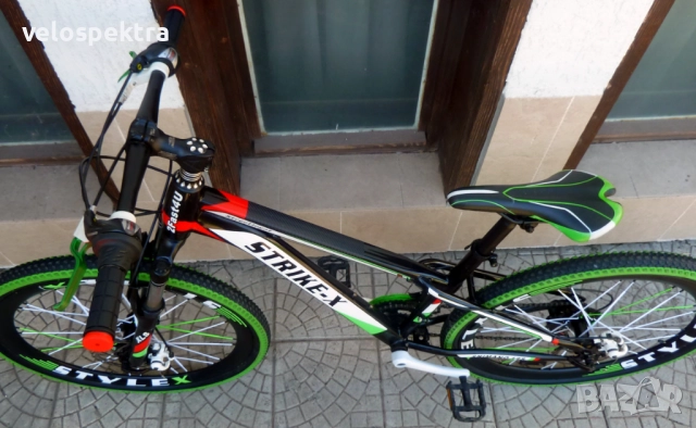 СТРАЙК Екс ! 26 цола ! 2х6 скорости ! Диск ! Германия!, снимка 4 - Велосипеди - 51583296