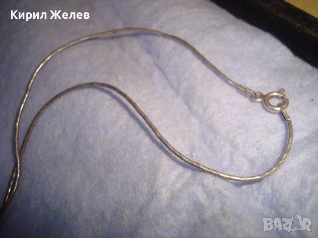 СТАРО ФИНО ЕЛЕГАНТНО СРЕБЪРНО АРТ КОЛИЕ СРЕБРО 925 ИТАЛИЯ с КРИСТАЛЧЕТА 71171, снимка 16 - Колиета, медальони, синджири - 37395471