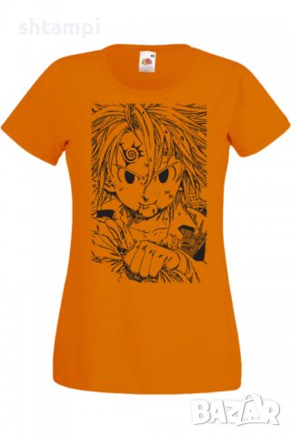 Дамска тениска The Seven Deadly Sins Meliodas 02,Анимация,игра,Празник,Повод., снимка 6 - Тениски - 37985743