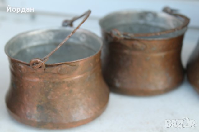 7 броя медни котлета, снимка 5 - Антикварни и старинни предмети - 38002391