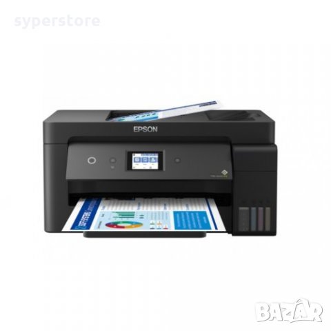 Принтер Мастиленоструен Мултифункционален 4 в 1 Цветен Epson EcoTank L14150 Копир Принтер Скенер и Ф, снимка 2 - Принтери, копири, скенери - 33567104