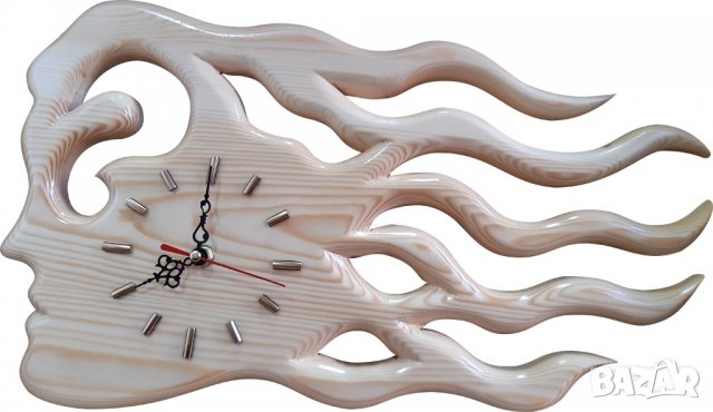 Стенни часовници, дървен стенен часовник, снимка 10 - Стенни часовници - 20415671