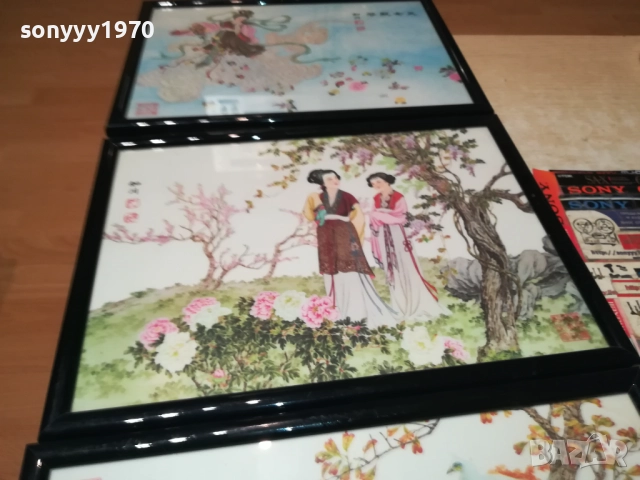 JAPAN X3-ЯПОНСКИ МОТИВИ-КАРТИНИ РАМКИ СТЪКЛО 0110251830, снимка 11 - Антикварни и старинни предмети - 51911155