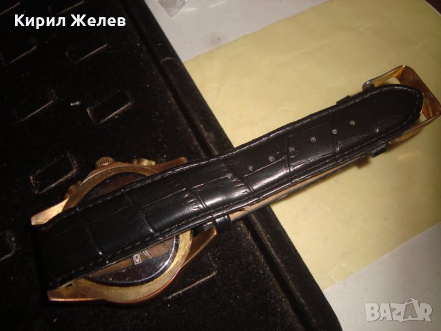 SARASTRO ДИЗАЙНЕРСКИ МАРКОВ МОДЕН ПОЗЛАТЕН ЧАСОВНИК с КАИШКА 21784, снимка 10 - Мъжки - 32714466