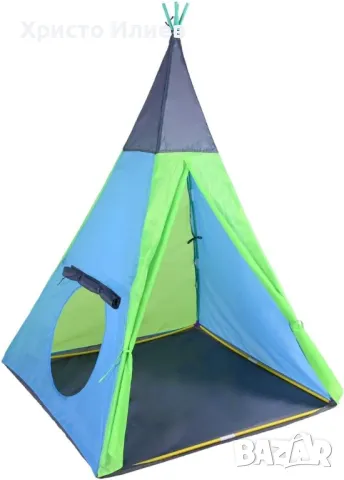 Детска двойна Палатка с тунел за игра 3в1 Палатка иглу Палатка Типи Цветен тунел, снимка 3 - Други - 50160676