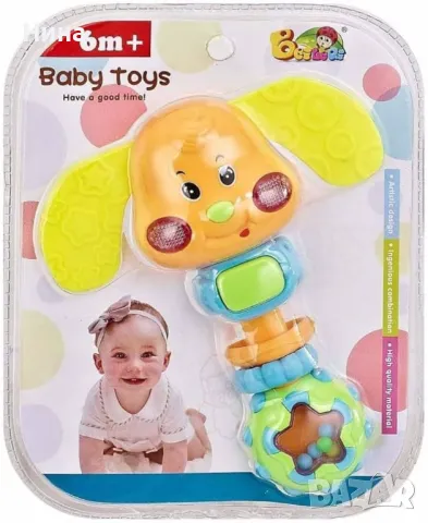 Бебе дрънкалка / чесалка със звук и светлина , снимка 3 - Дрънкалки и чесалки - 47604655