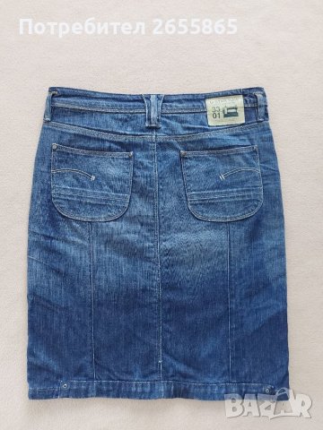  Дънкова пола G-STAR DENIM, снимка 2 - Поли - 35447478