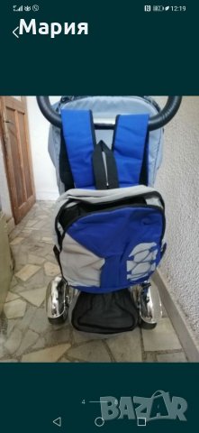 Нова синя раничка с множество джобчета и стабилни дръжки за спорт или за детска количка , снимка 3 - Други ценни предмети - 33030303