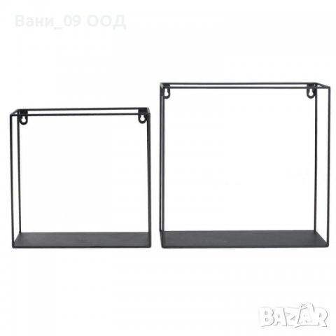 Сет 2 метални етажерки за стена, снимка 3 - Етажерки - 39643329