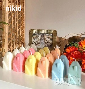 3d Висока сграда блок къща силиконов молд форма фондан гипс свещ сапун, снимка 2 - Форми - 38032101