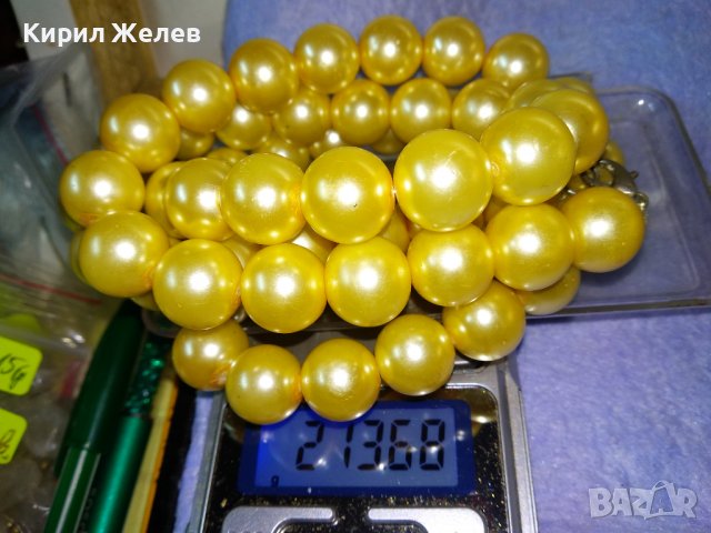 ИЗИСКАНО КРАСИВО ПЕРЛЕНО АРТ ДЕКО СТИЛ КОЛИЕ ГЕРДАН ЧЕШКИ ПЕРЛИ 34694, снимка 3 - Колиета, медальони, синджири - 39193067