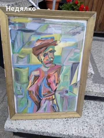 Картина,масло, неизвестен автор , снимка 8 - Картини - 38761031