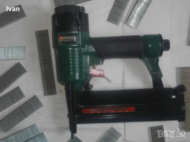 ПНЕВМАТИЧЕН ТАКЕР Комбиниран скоби 13-40мм пирони 10-50мм Parkside Made in Germany 2011г. PARKSIDE