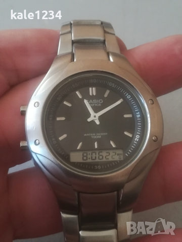 Часовник CASIO Edifice EFA-105. Modul 1301. Ana-digi. Vintage watch. Касио. , снимка 6 - Мъжки - 44877390