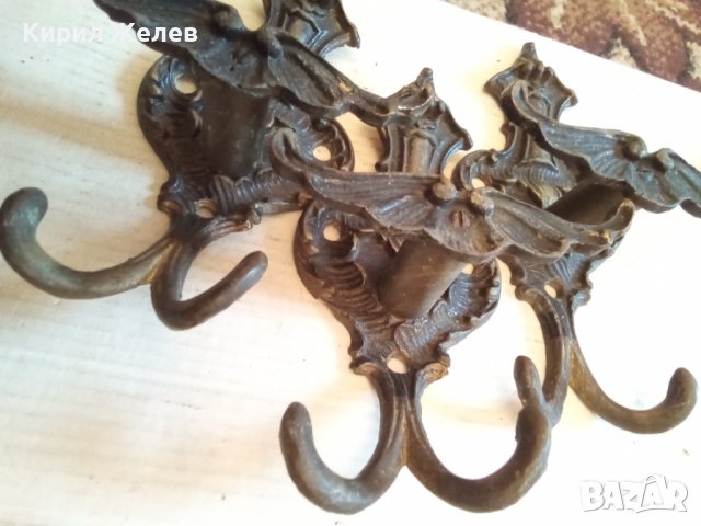 Закачалки стари бронзови 34204, снимка 4 - Колекции - 38815486