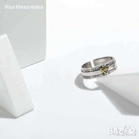 Сребърни пръстени с топаз, сапфир, цирконий, рубин, аквамарин, опал, снимка 14 - Пръстени - 32502601