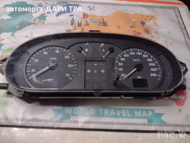 Табло уредно (километраж)за Рено Сценик бензин 2000г. , снимка 2 - Части - 49759332