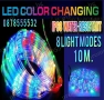 Коледен светещ Led маркуч RGB в магична многоцветна свелина, снимка 1