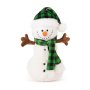 Плюшен Снежен човек с шапка и шал, зелен Код: 011274