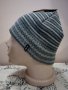 Мъжка плетена шапка с полар Сива, снимка 1 - Шапки - 43750868