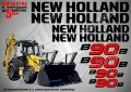 New Holland B90B стикери надписи, снимка 1