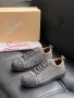 Christian Louboutin Мъжки Велурени Обувки Със Шипове - 2 Налични Цвята Код E255, снимка 5
