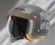 Каска за Мотор/Скутер/АТВ/Тротинетка Бежаво/Сиво, снимка 5