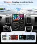 Ново CarPlay Android Auto Bluetooth Радио 1DIN + Камера за Заден Ход, снимка 3