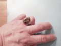 солиден сребърен мъжки пръстен с разярен сребърен Лъв - заслужи уважение и покажи че си влиятелна и , снимка 5