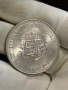 Монета 25 пенса  1972 Сребърна сватба, снимка 1