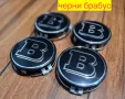 Брабус капачки за джанти 75мм черни, снимка 1
